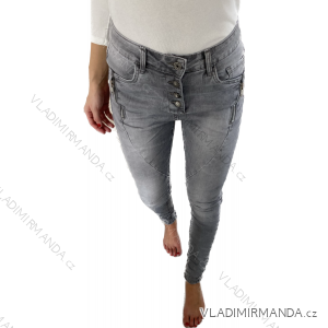 Rifle jeans baggy dlouhé dámské (XS-XL) JEWELLY JEW23JW2307