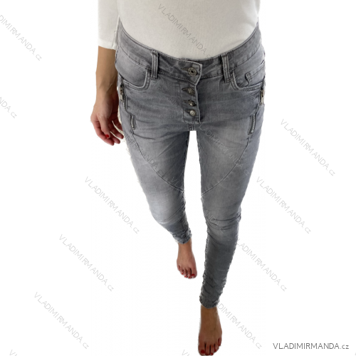 Rifle jeans baggy dlouhé dámské (XS-XL) JEWELLY JEW23JW2306