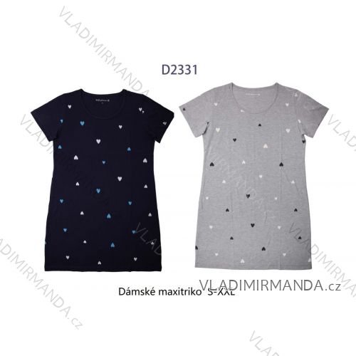 Noční košile krátký rukáv dámské (S-2XL) WOLF D2331