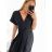 Women's Long Chiffon Short Sleeve Dress (S/M ONE SIZE) ITALIAN FASHION IMWGM23456