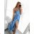 Šaty letní na ramínka dámské (S/M ONE SIZE) ITALSKÁ MÓDA IMPBB22B21841 S/M Light blue