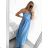 Šaty letní na ramínka dámské (S/M ONE SIZE) ITALSKÁ MÓDA IMPBB22B21841 S/M Light blue