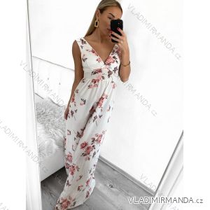 Šaty dlouhé elegantní bez rukávu dámské (S/M ONE SIZE) ITALSKá MODA IM323009-2