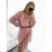 Women's Short Sleeve Shirt Dress (S / M ONE SIZE) ITALIAN FASHION IM422633