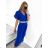Šaty riflové dlouhé košilové dámské (uni sl) ITALIAN Fashion IM3181746 S/M Royal blue
