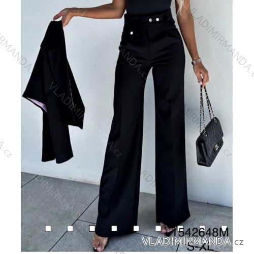 Kalhoty elegantní dlouhé dámské (S-XL) ITALSKÁ MÓDA IMWKK231525