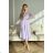 Damen Plus Size (42-46) langes elegantes ärmelloses Partykleid POLISH FASHION PMLBC23265-10 hellviolett 34
