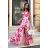 Women's Plus Size (42-46) Long Elegant Party Sleeveless Dress POLISH FASHION PMLBC23265-10 pink 34
