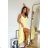 Women's Plus Size (42-46) Long Elegant Party Sleeveless Dress POLISH FASHION PMLBC23265-10 yellow 34