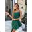 Damen Plus Size (42-46) langes elegantes ärmelloses Partykleid POLISH FASHION PMLBC23265-10 grün 34