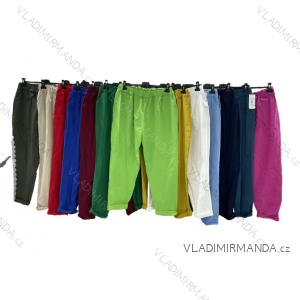 Kalhoty dlouhé dámské nadrozměr (3XL/4XL ONE SIZE) ITALSKÁ MÓDA IMWQ23139
