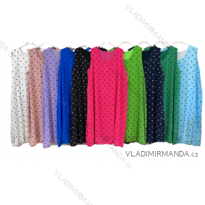 Women Plus Size Sleeveless Lace Dress (3XL/4XL ONE SIZE) ITALIAN FASHION IMWQ2396051