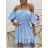 Women's Summer Carmen Off Shoulder Dress (S/M ONE SIZE) ITALIAN FASHION IMM23M56188