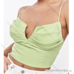 Crop top na ramínka dámský (S/M ONE SIZE) ITALSKÁ MÓDA IMPCF2323865-top