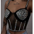 Crop top na ramínka dámský (S/M ONE SIZE) ITALSKÁ MÓDA IMPCF23wh1107