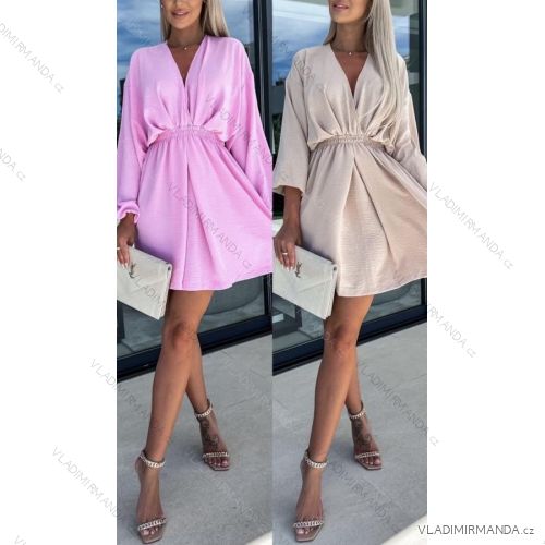 Women's Summer Elegant Long Sleeve Dress (S/M ONE SIZE) ITALIAN FASHION IMWGB231597