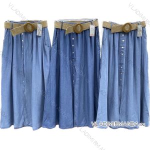 Sukňa dlhá s opaskom dámska (S/M ONE SIZE) TALIANSKA MÓDA IMWCC231693