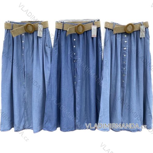 Sukňa dlhá s opaskom dámska (S/M ONE SIZE) TALIANSKA MÓDA IMWCC231693