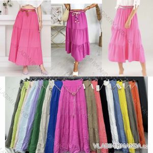 Sukňa dlhá s opaskom dámska (S/M ONE SIZE) TALIANSKA MÓDA IMWBB231652