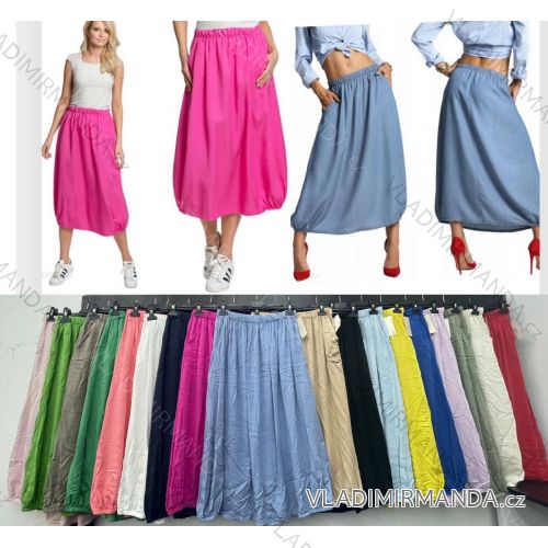Sukně dlouhá dámská (S/M ONE SIZE) ITALSKÁ MÓDA IMWBB231653