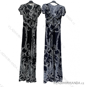 Icecool Long Short Sleeve Women Plus Size Dress (L/XL/2XL ONE SIZE) AIUNOSI ITALIAN FASHION IMD23365