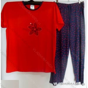 Pyžamo krátký rukáv dlouhé nohavice dámské (m-2xl) IRIS FLOWER 25-657