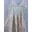 Sommerlanges Kleid mit Trägern Frauen (S / M ONE SIZE) ITALIENISCHE MODE IMD21616