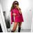 Women's Elegant Belt Long Sleeve Dress (S/M ONE SIZE) ITALIAN FASHION IMM23UN6139 S/M black