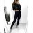 Women's Leggings and Zip Up Hoodie Set (S/M ONE SIZE) ITALIAN FASHION IMWB23090