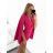 Women's Elegant Belt Long Sleeve Dress (S/M ONE SIZE) ITALIAN FASHION IMM23UN6139 S/M black