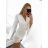 Women's Elegant Mini Long Sleeve Dress (S/M ONE SIZE) ITALIAN FASHION IMPBB2323553/DU S/M Beige