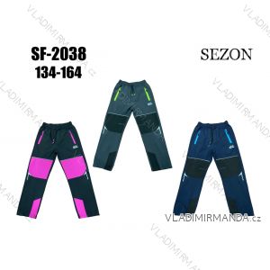 Kalhoty softshell jarní dětské dívčí a chlapecké (134-164) SEZON SEZ23SF-2038