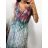 Langes, elegantes, ärmelloses Icecool-Kleid für Damen (M/L, XL/2XL) AINUOSI ITALIAN FASHION IMB239911