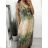 Langes, elegantes, ärmelloses Icecool-Kleid für Damen (M/L, XL/2XL) AINUOSI ITALIAN FASHION IMB239911