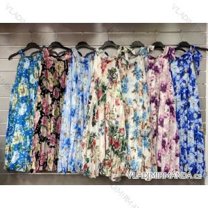 Women's Long Chiffon Short Sleeve Dress (S/M ONE SIZE) ITALIAN FASHION IMWGM23456