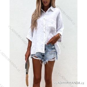 Košeľa 3/4 dlhý rukáv dámska (S/M ONE SIZE) TALIANSKA MÓDA IMWPO231899