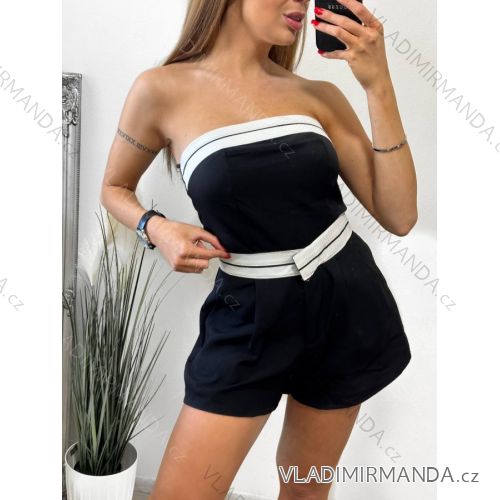 Croptop elegantní bez rukávu dámský (S/M ONE SIZE) ITALSKÁ MÓDA IMM2310519
