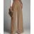 Kalhoty dlouhé letní dámské  (S/M/L ONE SIZE) ITALSKÁ MÓDA IMD23417