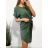 Women's Lace Cotton Short Sleeve Dress (S/M ONE SIZE) ITALIAN FASHION IMM23M7267