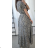 Women's Long Chiffon Short Sleeve Dress (S/M ONE SIZE) ITALIAN FASHION IMWGS231048