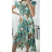 Women's Long Chiffon Short Sleeve Dress (S/M ONE SIZE) ITALIAN FASHION IMWGS231048