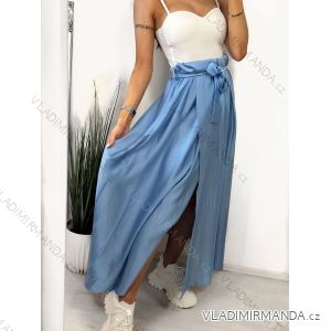 Sukně letní dlouhá saténová dámská (S/M ONE SIZE) ITALSKÁ MÓDA IMM23MS63065/DU