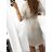 Women's 3/4 Short Sleeve Shirt Dress (S/M/L/XL ONE SIZE) ITALIAN FASHION IMC23025