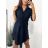 Women's 3/4 Short Sleeve Shirt Dress (S/M/L/XL ONE SIZE) ITALIAN FASHION IMC23025