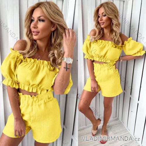 Souprava letní top a kraťasy dámská (S/M ONE SIZE) ITALSKÁ MÓDA IMM23M4674