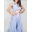 Women's sleeveless linen dress for women (UNI SM) ITALIAN FASHION IMM20249