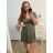Women's Long Short Sleeve Dress (S / M ONE SIZE) FRENCH FASHION FMB21008