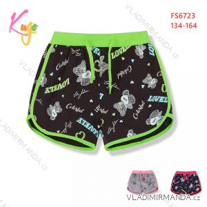 Kraťas Shorts mit Pailletten Baby Teenager Mädchen (98-128) KUGO K627