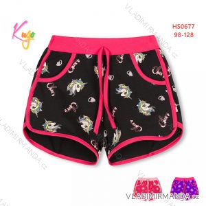 Kraťas Shorts mit Pailletten Baby Teenager Mädchen (98-128) KUGO K627