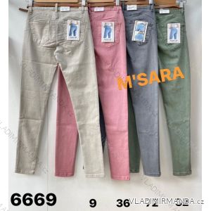 Lange Push-up-Jeans für Damen mit Gürtel (XS-XL) M.SARA MSR236669A
